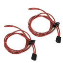 1 Pair of Easy Fastening Elastic Reflective Shoelace For Outdoor Hiking Camping Athletics Sneakers Shoes Accessory Red