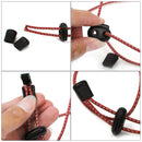 1 Pair of Easy Fastening Elastic Reflective Shoelace For Outdoor Hiking Camping Athletics Sneakers Shoes Accessory Red