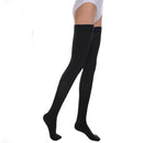 Elastic Breathable Closed Toe Stockings For Varicose Veins Care M Black