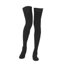 Elastic Breathable Closed Toe Stockings For Varicose Veins Care M Black