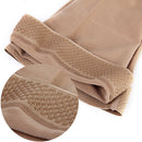 Breathable Fat Burning Sweat Absorbant Fashionable Tired Achy Legs Elastic Nylon Closed Toe Stockings For Women Skin Color M