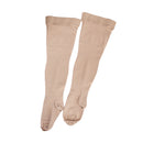 Breathable Fat Burning Sweat Absorbant Fashionable Tired Achy Legs Elastic Nylon Closed Toe Stockings For Women Skin Color L