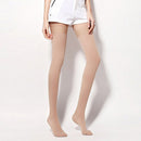 Breathable Fat Burning Sweat Absorbant Fashionable Tired Achy Legs Elastic Nylon Closed Toe Stockings For Women Skin Color XL