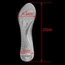 1 Pair Reusable Washable Shock Absorbing Silicone Gel Shoe Cushions Shoe Pads 3/4 Arch Support Pads Insole for Women