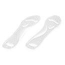 1 Pair Reusable Washable Shock Absorbing Silicone Gel Shoe Cushions Shoe Pads 3/4 Arch Support Pads Insole for Women