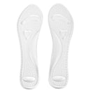 1 Pair Reusable Washable Shock Absorbing Silicone Gel Shoe Cushions Shoe Pads 3/4 Arch Support Pads Insole for Women
