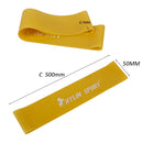 Durable Long Lasting Latex Exercise Stretch Loop Resistance Band Yoga Pilates Gym Fitness Supplies 20 lb Yellow