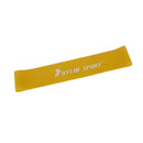 Durable Long Lasting Latex Exercise Stretch Loop Resistance Band Yoga Pilates Gym Fitness Supplies 20 lb Yellow