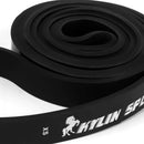 Durable Long Lasting Latex Exercise Stretch Loop Resistance Band Yoga Pilates Gym Fitness Supplies 25-65lb Black
