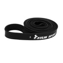 Durable Long Lasting Latex Exercise Stretch Loop Resistance Band Yoga Pilates Gym Fitness Supplies 25-65lb Black
