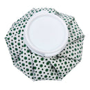 Cloth Ice Bag Pain Stress Neck Knee Head Swelling Pain Injury Reliever Sports Equipment 9Inch White + Green
