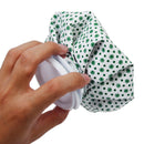 Cloth Ice Bag Pain Stress Neck Knee Head Swelling Pain Injury Reliever Sports Equipment 9Inch White + Green