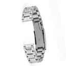 Set Of 5PCS Stainless Steel Metal Straight End Watch Band Strap With Spring Bars 14mm Silver