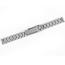 Set Of 5PCS Stainless Steel Metal Straight End Watch Band Strap With Spring Bars 14mm Silver