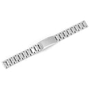Set Of 5PCS Stainless Steel Metal Straight End Watch Band Strap With Spring Bars 14mm Silver