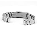 Set Of 5PCS Stainless Steel Metal Straight End Watch Band Strap With Spring Bars 14mm Silver