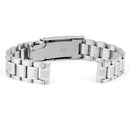 Set Of 5PCS Stainless Steel Metal Straight End Watch Band Strap With Spring Bars 14mm Silver