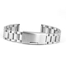 Set Of 5PCS Stainless Steel Metal Straight End Watch Band Strap With Spring Bars 14mm Silver