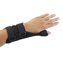 Long Lasting Reusable Left Wrist Thumb Brace Support Splint For Tenosynovitis Carpal Tunnel Ligament Injuries Black Size L
