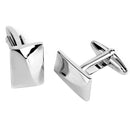 Rectangle 3D Convexity Dress Shirt Cuff Links for Wedding Office Gift 1 Pair