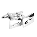 Rectangle 3D Convexity Dress Shirt Cuff Links for Wedding Office Gift 1 Pair