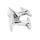 Rectangle 3D Convexity Dress Shirt Cuff Links for Wedding Office Gift 1 Pair