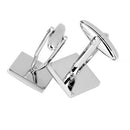 Pair Of Fashionable Men Opal Shirt Cufflinks Office Meeting Events Anniversary Supplies Blue