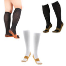 Men & Women Copper Anti-Fatigue Compression Calf Support Socks Stocking L/XL