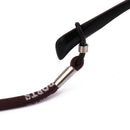 Generic Adjustable Elastic Cord Glasses Holder Antiskid Sports Neck Strap Brown