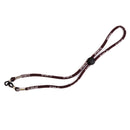 Generic Adjustable Elastic Cord Glasses Holder Antiskid Sports Neck Strap Brown