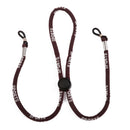 Generic Adjustable Elastic Cord Glasses Holder Antiskid Sports Neck Strap Brown