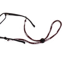 Generic Adjustable Elastic Cord Glasses Holder Antiskid Sports Neck Strap Brown