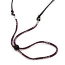 Generic Adjustable Elastic Cord Glasses Holder Antiskid Sports Neck Strap Brown