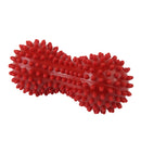 Set Of Peanut Shape Spiky Trigger Point Roller Massage Ball Muscle Tension Reliever Stress Reducer Red