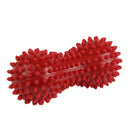 Set Of Peanut Shape Spiky Trigger Point Roller Massage Ball Muscle Tension Reliever Stress Reducer Red