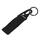 Nylon Webbing Molle Hanging Belt Carabiner Keychain Hook Webbing Buckle Emergency Tools