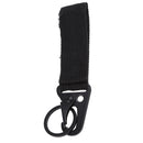 Nylon Webbing Molle Hanging Belt Carabiner Keychain Hook Webbing Buckle Emergency Tools