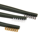 3Pcs Handy Wire Brush Set Brass & Nylon & Stainless Steel Bristle Cleaning Brush Tool