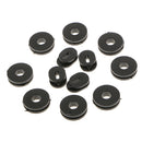 12pcs Bracket Side Cover Grommet for Motorcycle Car GS125 Black