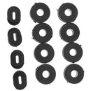 12pcs Bracket Side Cover Grommet for Motorcycle Car GS125 Black