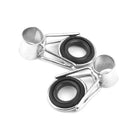 75 Pcs/Box 15 Sizes Stainless Steel Ceramics Bait Casting Fishing Rod Guides Line Rings Repair Tool