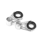 75 Pcs/Box 15 Sizes Stainless Steel Ceramics Bait Casting Fishing Rod Guides Line Rings Repair Tool