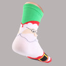 1 Pair 80% Cotton Unisex Soft Winter Warm Christmas Style Santa Claus Pattern Crew Socks