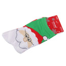 1 Pair 80% Cotton Unisex Soft Winter Warm Christmas Style Santa Claus Pattern Crew Socks