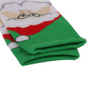 1 Pair 80% Cotton Unisex Soft Winter Warm Christmas Style Santa Claus Pattern Crew Socks
