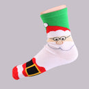 1 Pair 80% Cotton Unisex Soft Winter Warm Christmas Style Santa Claus Pattern Crew Socks