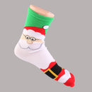1 Pair 80% Cotton Unisex Soft Winter Warm Christmas Style Santa Claus Pattern Crew Socks