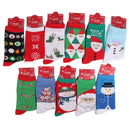 1 Pair 80% Cotton Unisex Soft Winter Autumn Warm Christmas Santa Claus Crew Socks