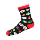1 Pair 80% Cotton Unisex Soft Autumn Winter Warm Christmas Style Crew Socks
