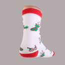1 Pair 80% Cotton Unisex Soft Winter White Warm Christmas Crew Socks